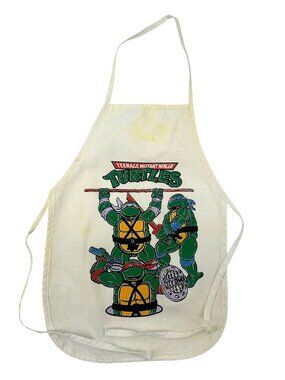 Vintage Teenage Mutant Ninja Turtles Toddler One Size Apron Graphic Innova Inc